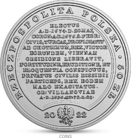 50 zł Jan III Sobieski SSA 2022