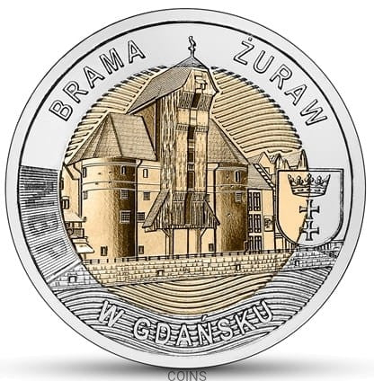 5 zł Brama Żuraw w Gdańsku - Odkryj Polskę