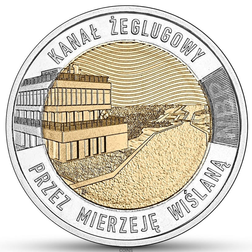 5 zł Kanał Żeglugowy przez Mierzeję Wiślaną