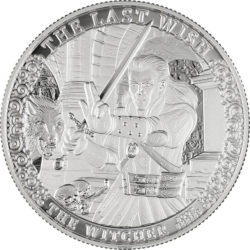 1$ OSTATNIE ŻYCZENIE - WIEDŹMIN BU 1oz Ag999,9