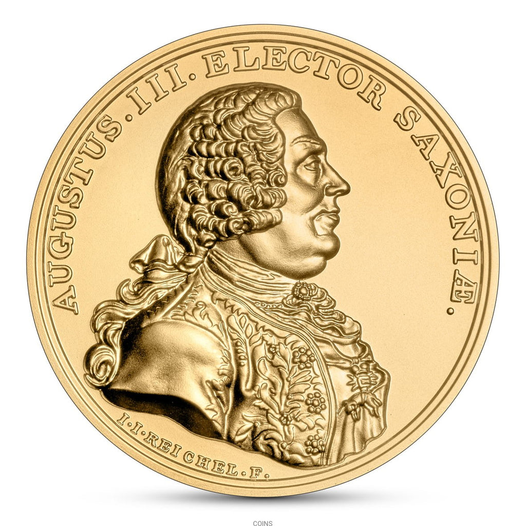 500 zł August III Sas - złota moneta 2oz 999,9