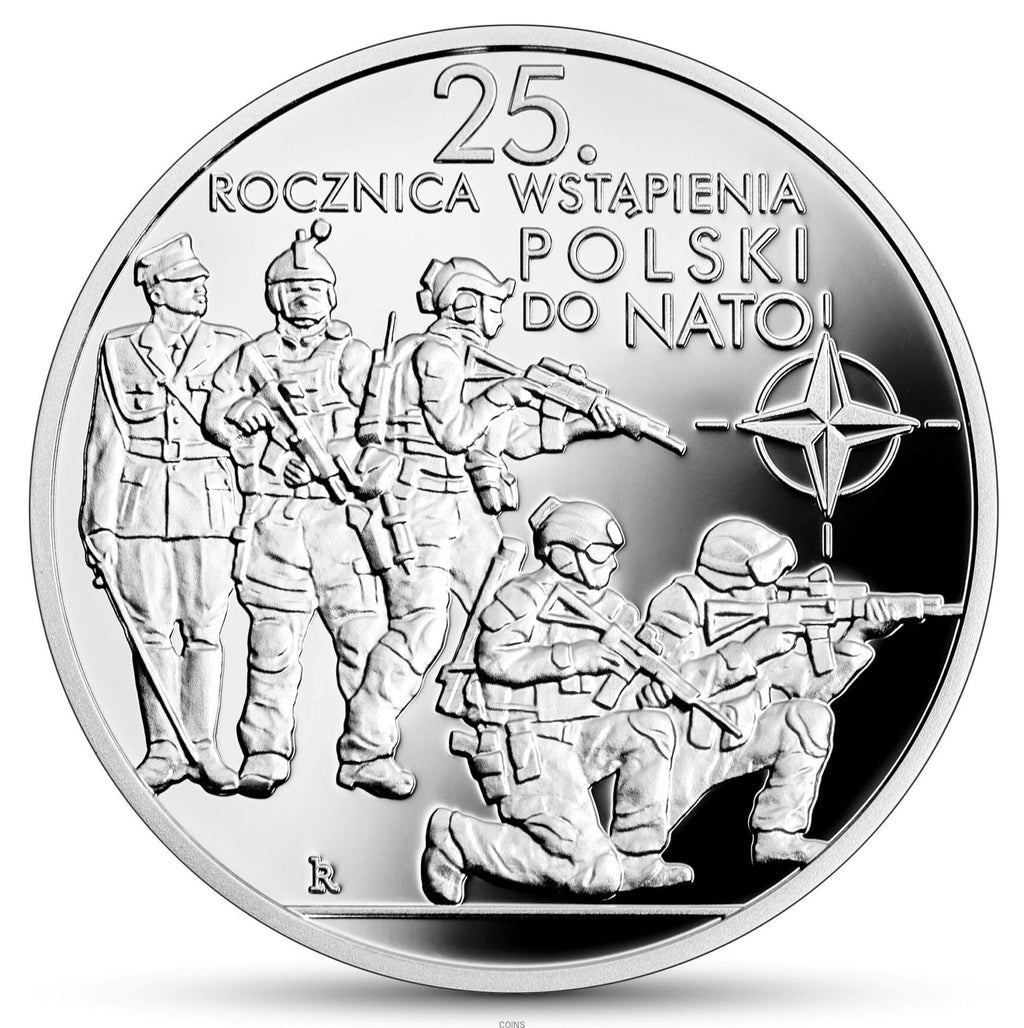 10 zł 25. rocznica wstąpienia Polski do NATO