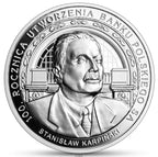10 zł 100. rocznica utworzenia Banku Polskiego SA 1oz