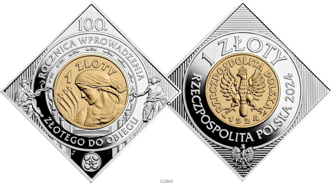 1 zł 100. rocznica wprowadzenia złotego do obiegu 28,28 g