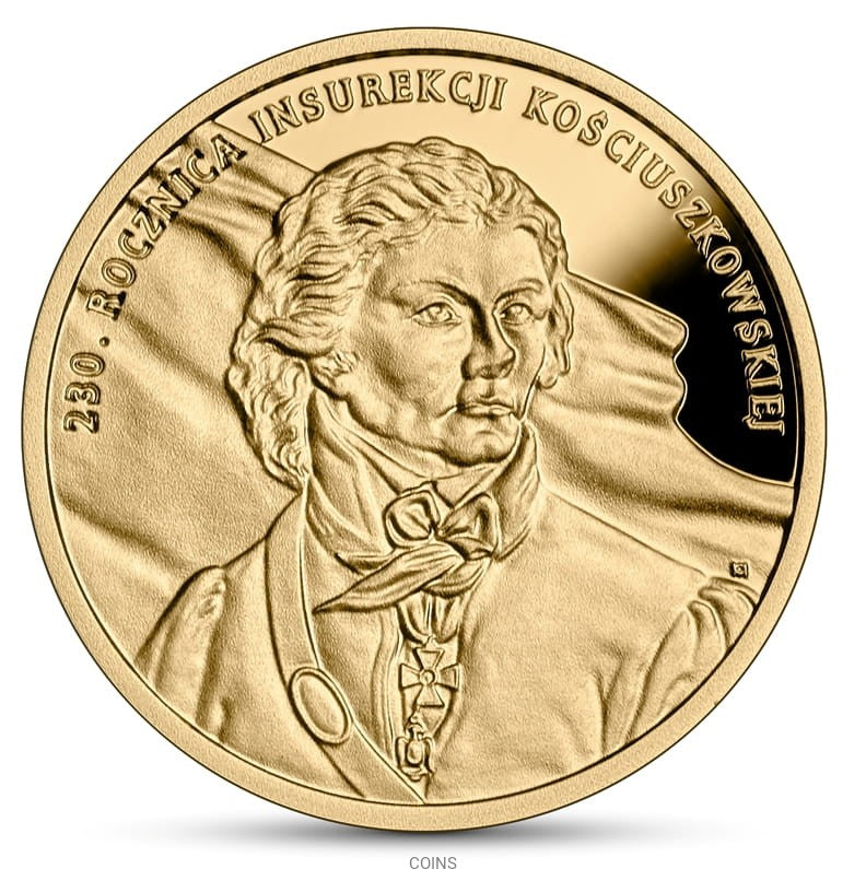 100 zł 230. rocznica insurekcji kościuszkowskiej