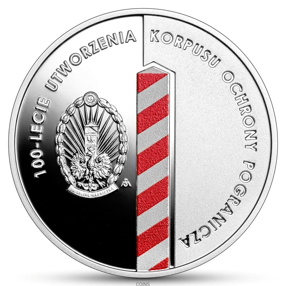 10 zł 100-lecie utworzenia Korpusu Ochrony Pogranicza