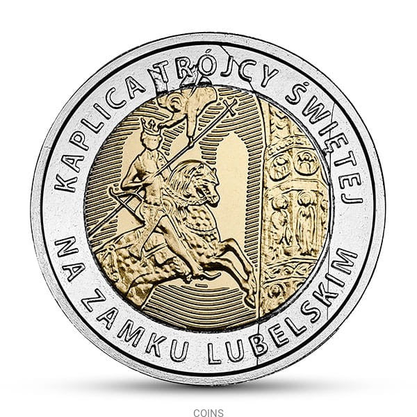 5 zł Kaplica Trójcy Świętej na Zamku Lubelskim - Odkryj Polskę