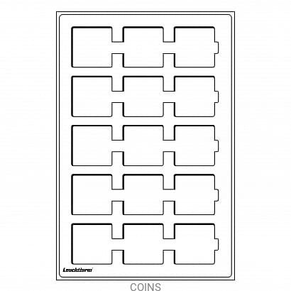 Paleta na monety (format L) 15 kapsli QUADRUM