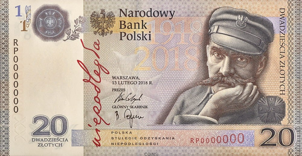 20 zł Niepodległość 2018
