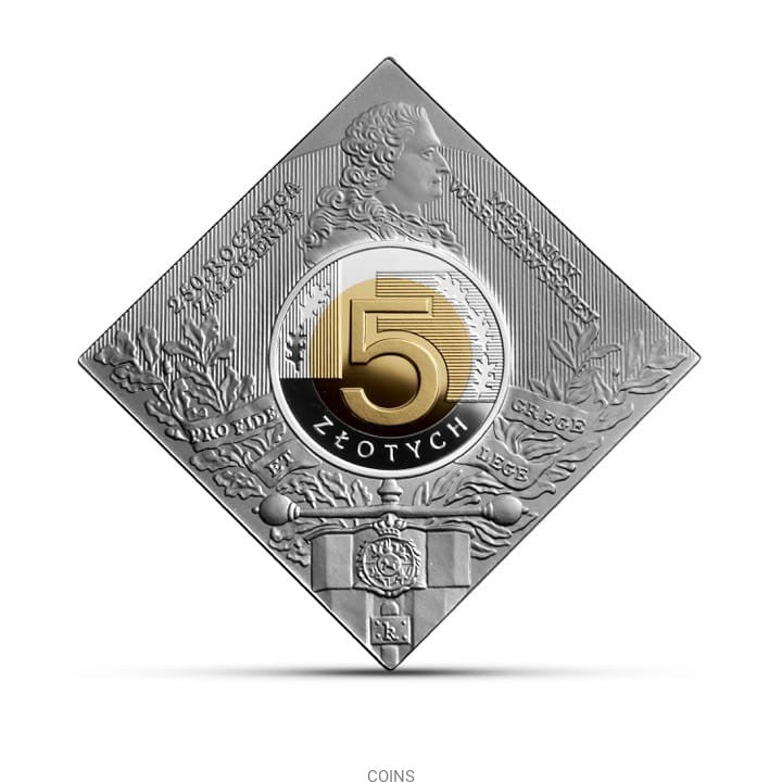 5 zł 250 rocznica założenia Mennicy Warszawskiej 2016