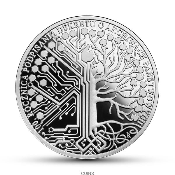 10 zł Dekret o archiwach państwowych