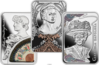 Wielkie aktorki - zestaw 3 srebrnych monet