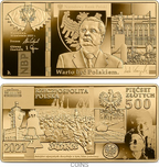 500 zł Lech Kaczyński 2021 złota moneta 1oz Au999,9