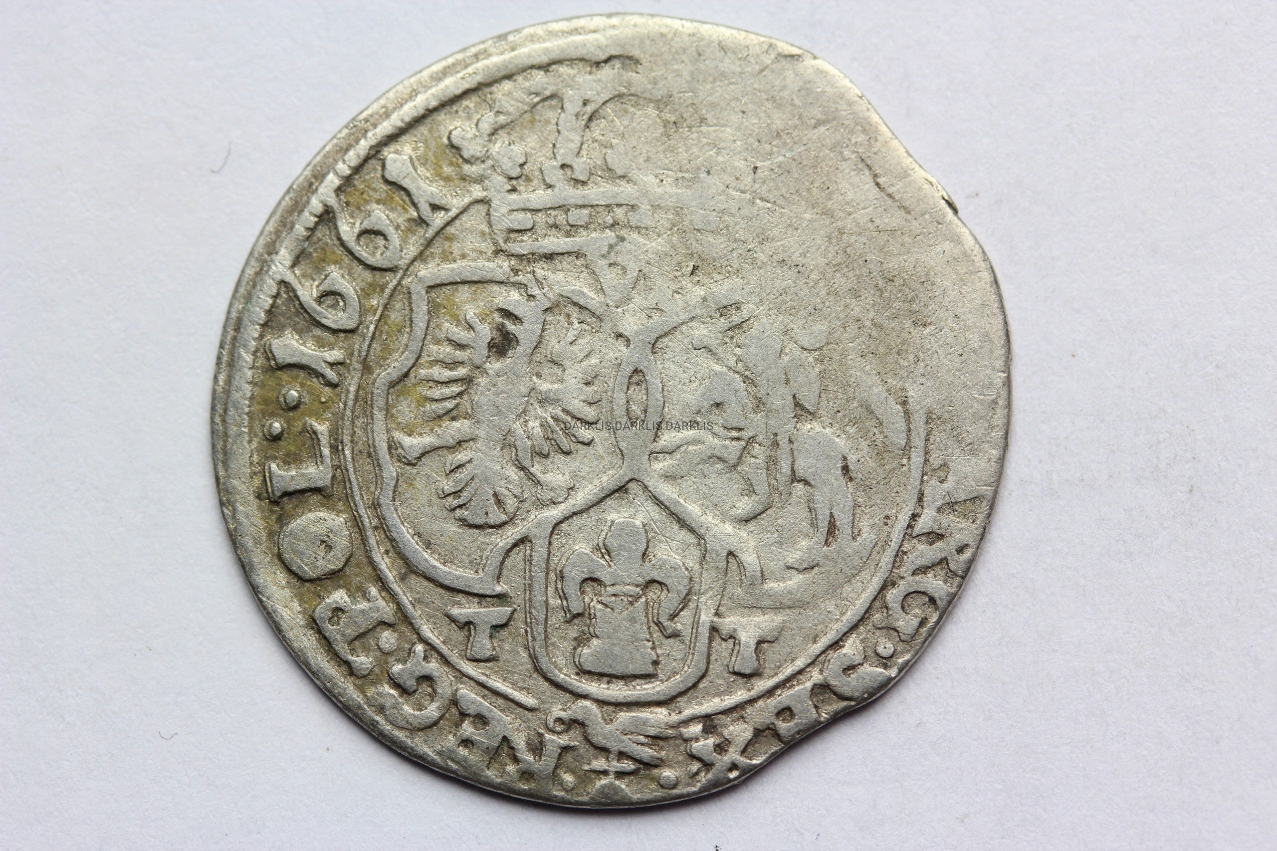 SZÓSTAK POLSKA 1661 TT - JAN II KAZIMIERZ -STAN 3