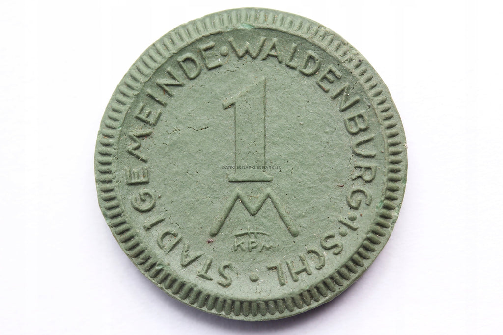 MARKA WALDENBURG WAŁBRZYCH 1921 - GÓRNIK CERAMIKA