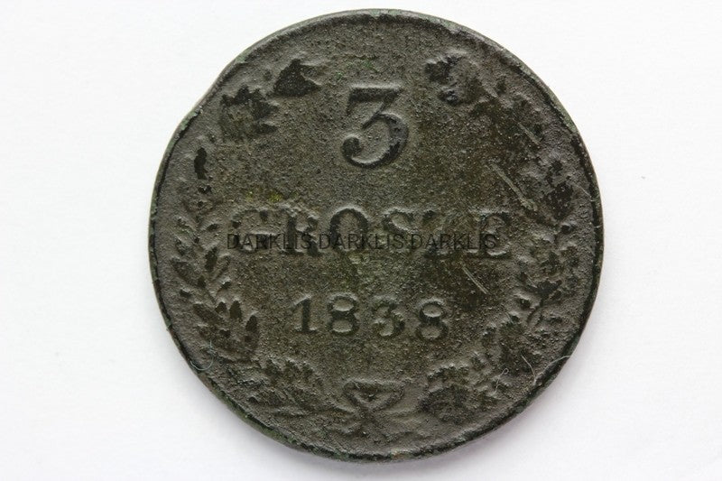 3 GROSZE KRÓLESTWO KONGRESOWE 1838 MW MIKOŁAJ I 01