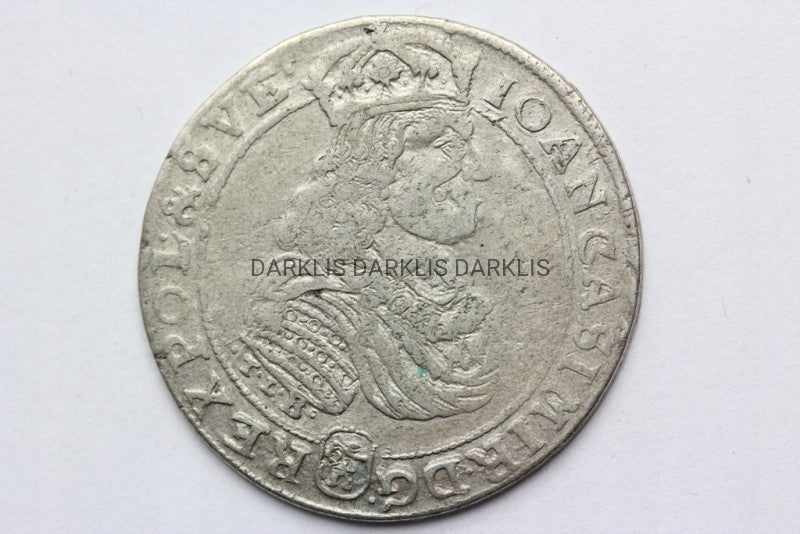 ORT BYDGOSZCZ POLSKA 1668 JAN II KAZIMIERZ ST2-/3+