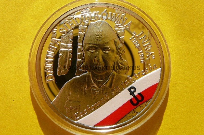 10 ZŁ POLSKA 2017 INKA ŻOŁNIERZE NIEZŁOMNI Ag 925