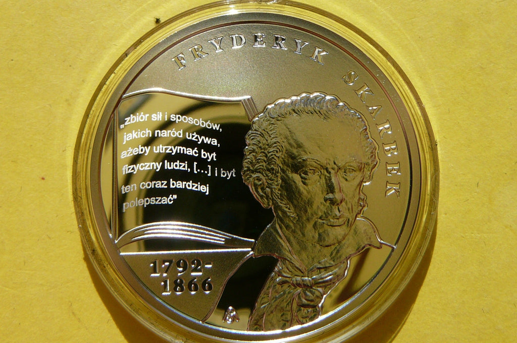 10 ZŁ POLSKA 2018- EKONOMISTA FRYDERYK SKARBEK -Ag