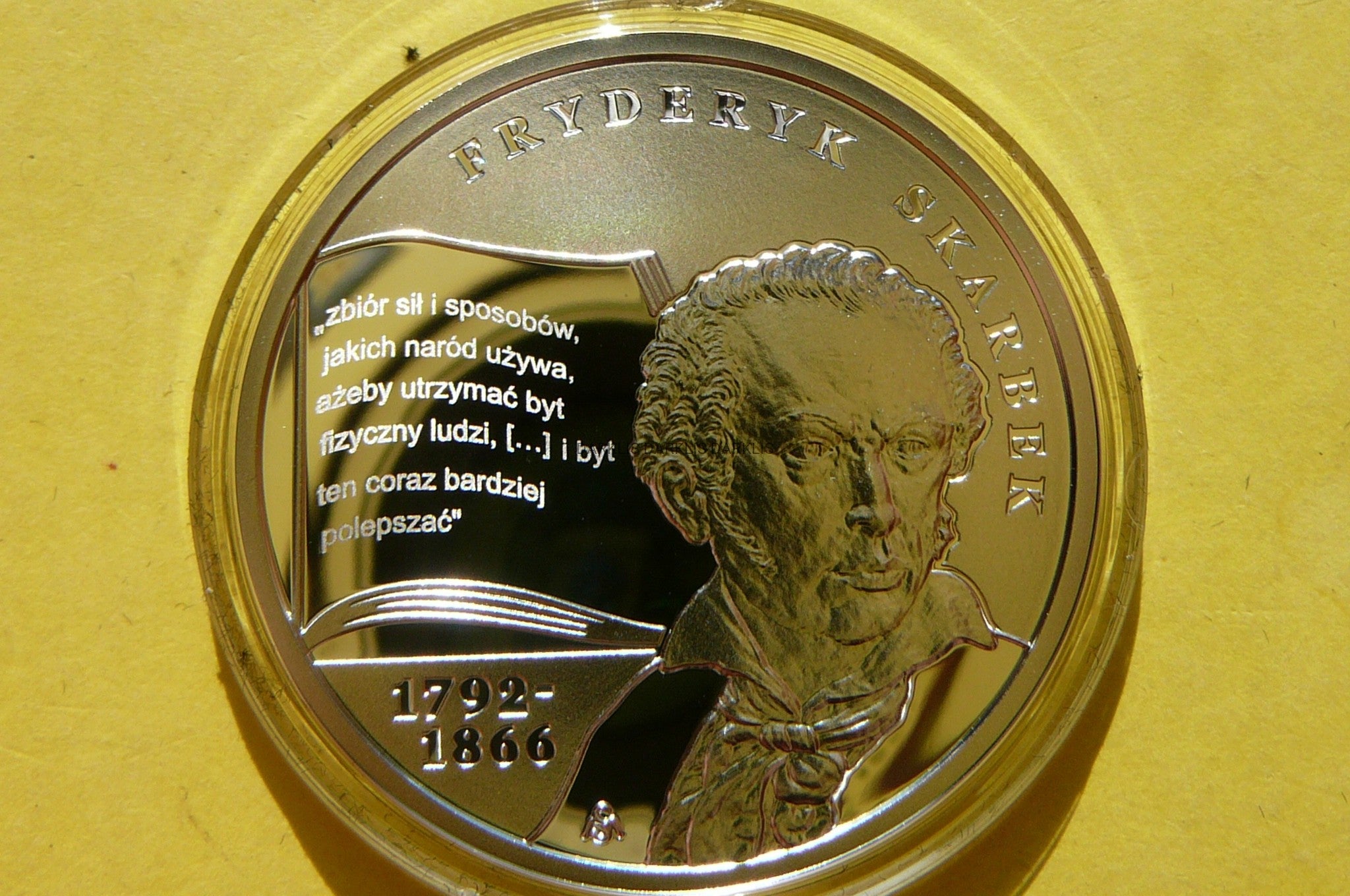 10 ZŁ POLSKA 2018- EKONOMISTA FRYDERYK SKARBEK -Ag