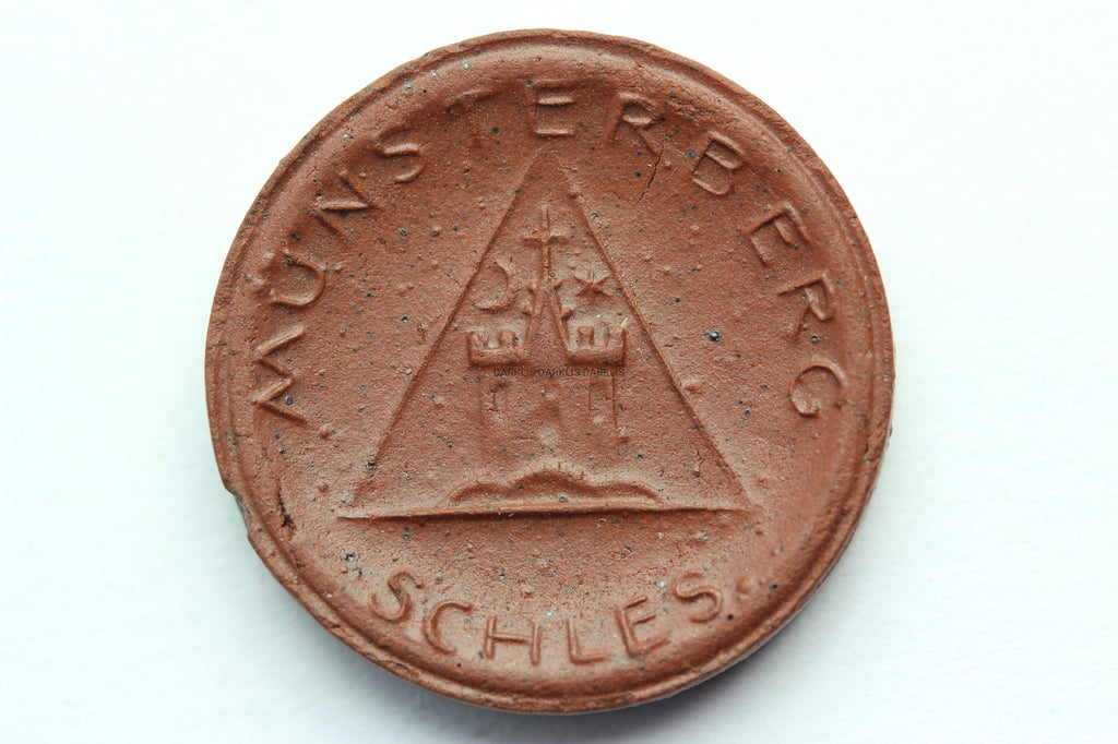 10 PFENNIG MUNSTERBERG ZIĘBICE 1921 - CERAMIKA