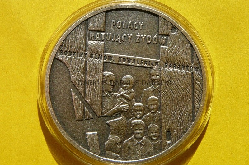 20 ZŁOTY POLSKA 2012 POLACY RATUJĄCY ŻYDÓW Ag 925
