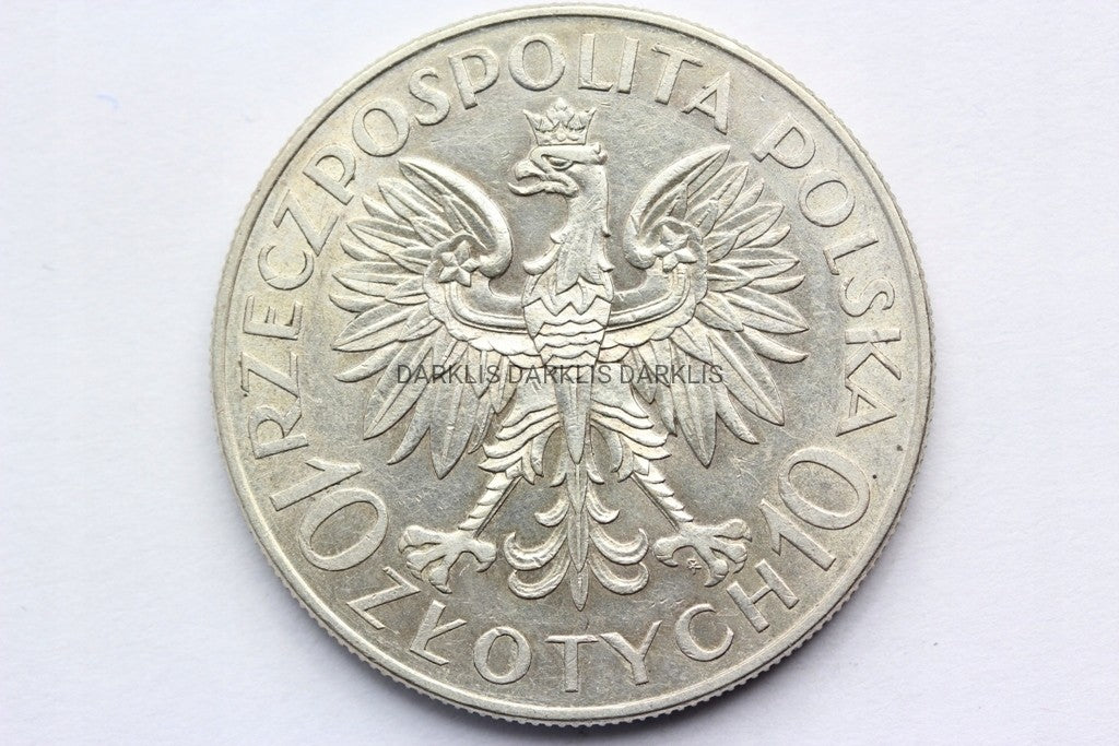 10 ZŁ POLSKA 1933 JAN III SOBIESKI SUPER STAN! NR2