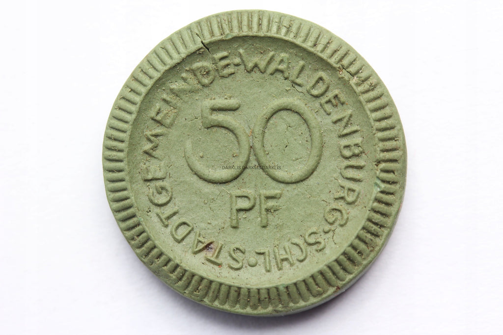 50 PFENNIG WALDENBURG WAŁBRZYCH 1921 - CERAMIKA