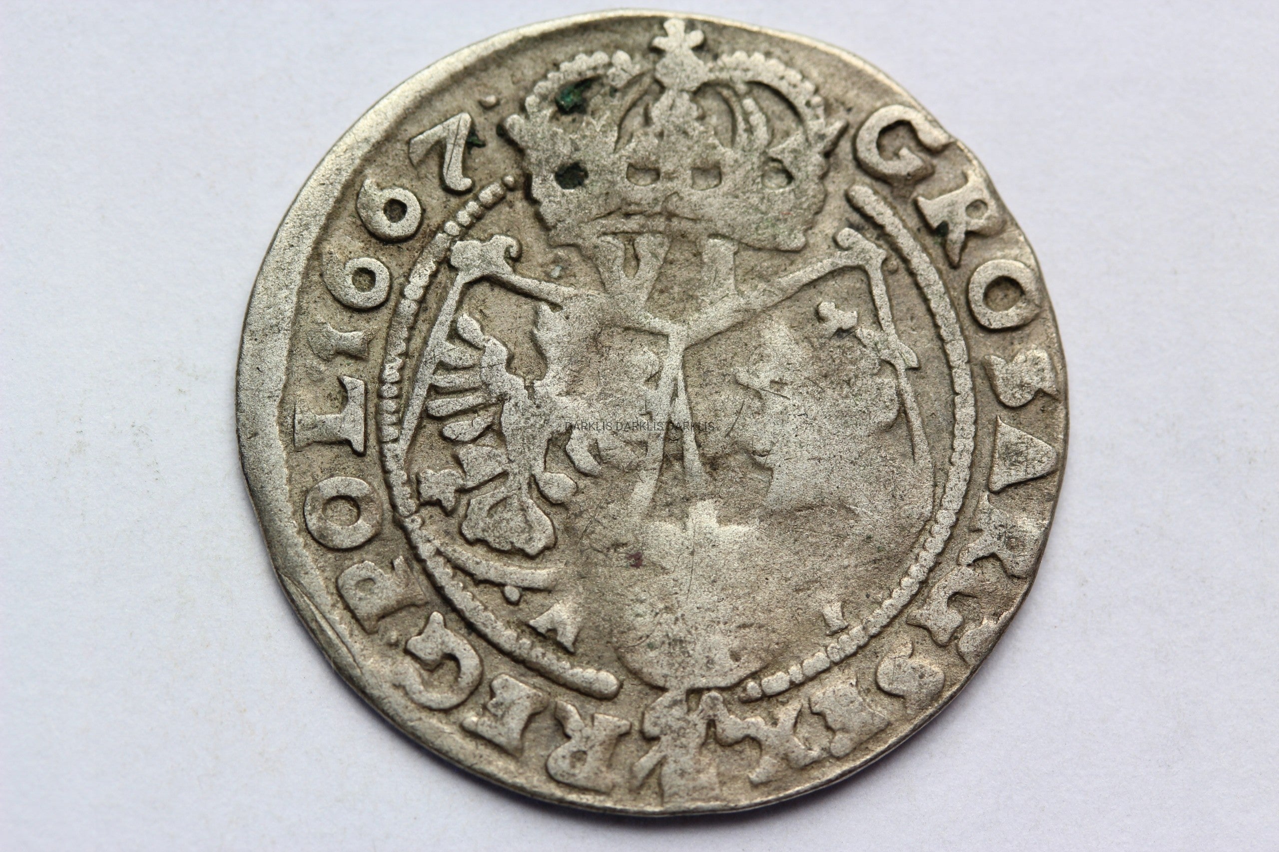 SZÓSTAK POLSKA 1667 AT - JAN II KAZIMIERZ -ST.3+