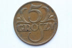 5 GROSZY RZECZPOSPOLITA POLSKA 1935 SUPER STAN !!