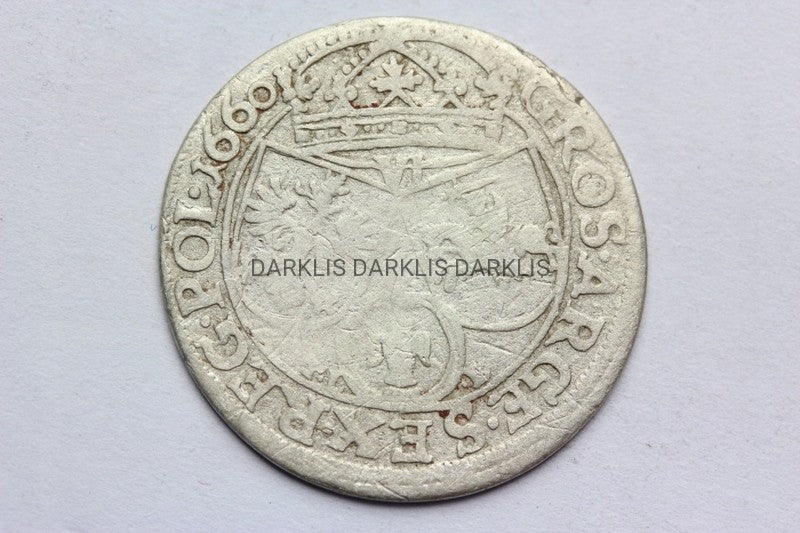 SZÓSTAK POLSKA 1660 TLB JAN II KAZIMIERZ -STAN 3-