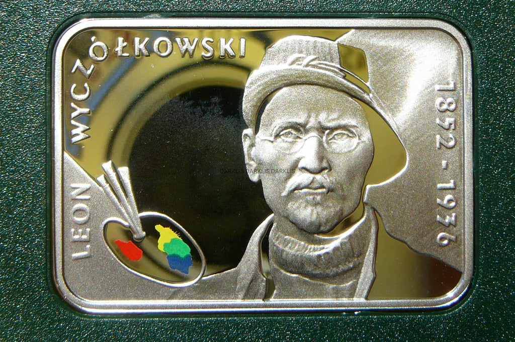 20 ZŁ POLSKA 2007- MALARZ LEON WYCZÓŁKOWSKI-Ag 925