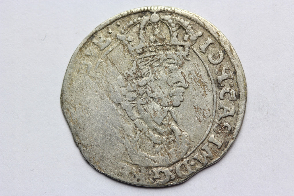 SZÓSTAK POLSKA 1661 TT - JAN II KAZIMIERZ -STAN 3