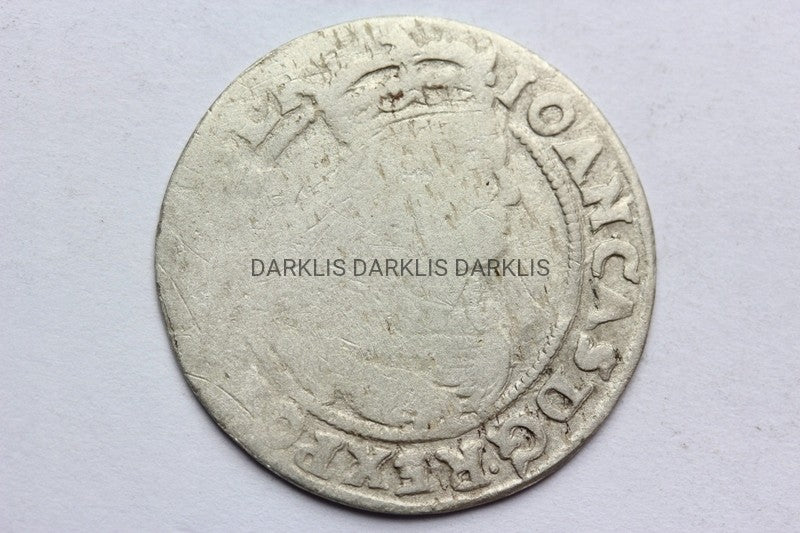 SZÓSTAK POLSKA 1666 AT JAN II KAZIMIERZ -ORYGINAŁ