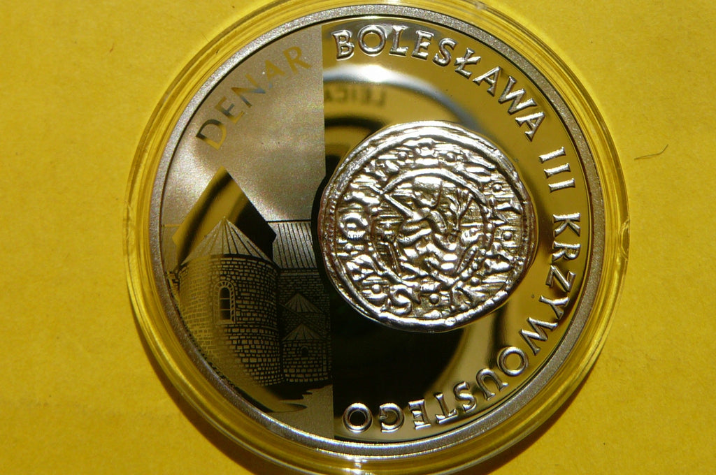 10 ZŁ POLSKA 2014 DENAR BOLESŁAWA KRZYWOUSTEGO Ag