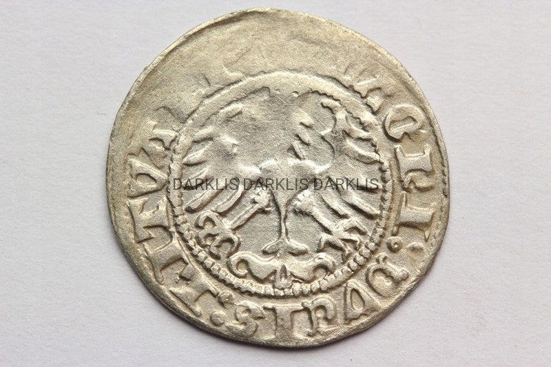 PÓŁGROSZ WILNO POLSKA 1513 ZYGMUNT I STARY - ST.2-