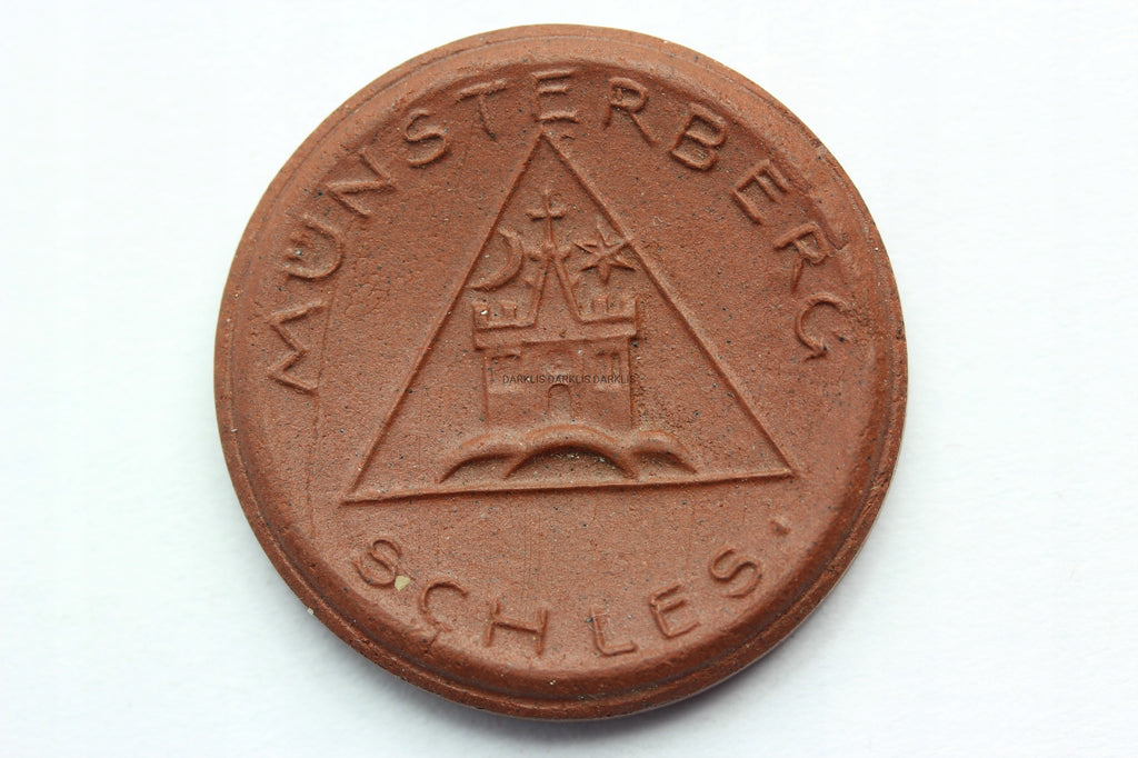 25 PFENNIG MUNSTERBERG ZIĘBICE 1921 - CERAMIKA