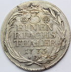 1/3 TALARA ŚLĄSK 1773 B WROCŁAW FRYDERYK II RZADKA