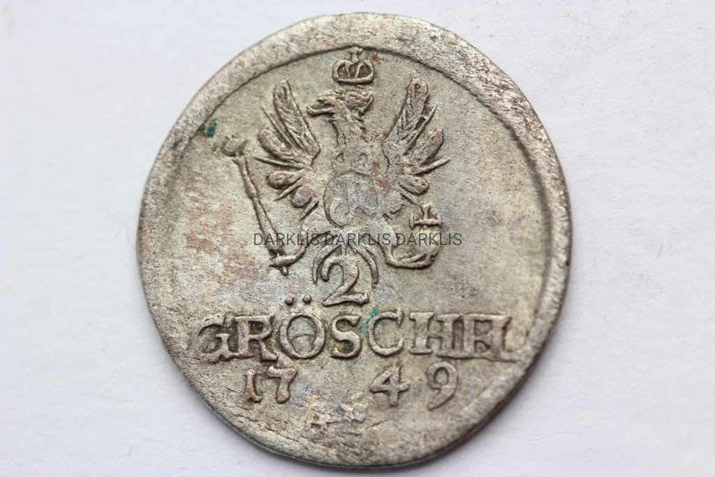 2 GROSCHEL ŚLĄSK WROCŁAW 1749 FRYDERYK II A1