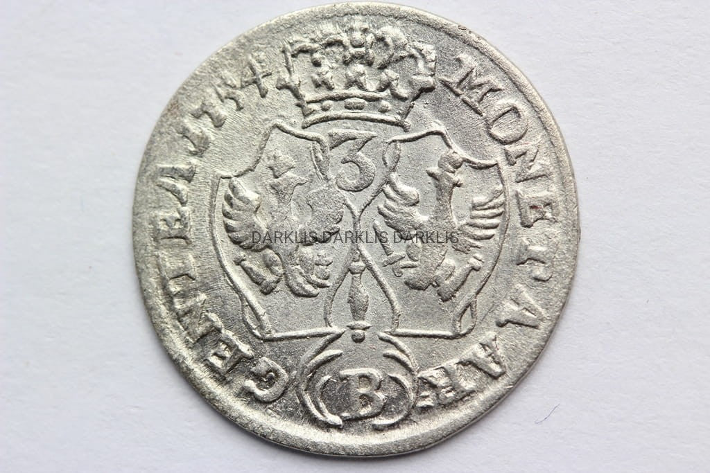 3 KRAJCARY 1754 B WROCŁAW ŚLĄSK FRYDERYK II S.1-