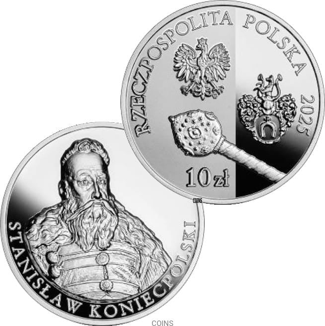 10 zł Stanisław Koniecpolski - Hetmani Rzeczypospolitej 1oz Ag999