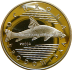 100 ZŁOTY POLSKA 1977 RYBY ZWIERZĘTA PRÓBA darklis