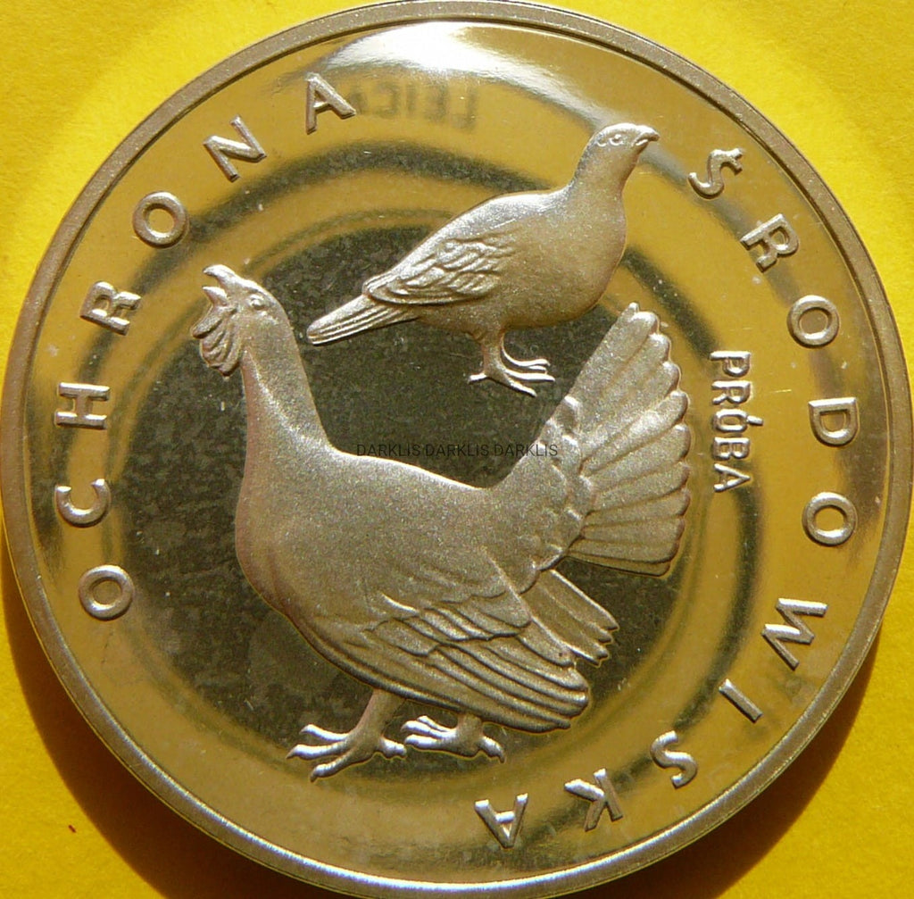 100 ZŁOTYCH POLSKA 1980 GŁUSZEC ZWIERZĘTA - PRÓBA