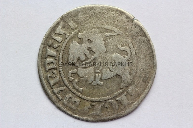 PÓŁGROSZ WILNO POLSKA 1513? ZYGMUNT I STARY STAN 3