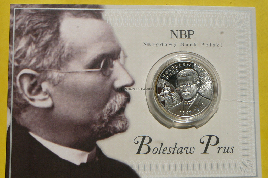 10 ZŁ POLSKA 2012 BOLESŁAW PRUS Ag +CERT darklis