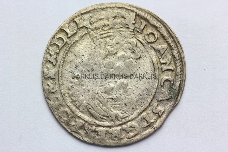 SZÓSTAK POLSKA 1665 AT - JAN II KAZIMIERZ STAN 3+