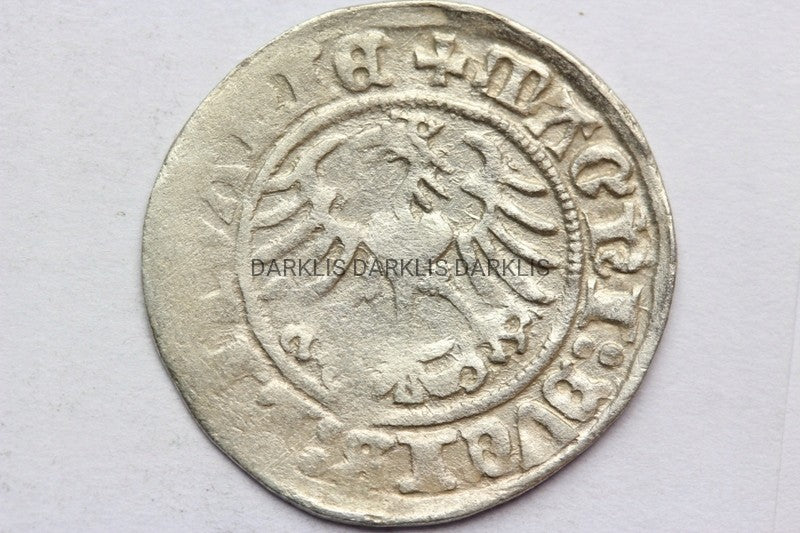 PÓŁGROSZ WILNO POLSKA 1510 - ZYGMUNT I STARY ST 3+