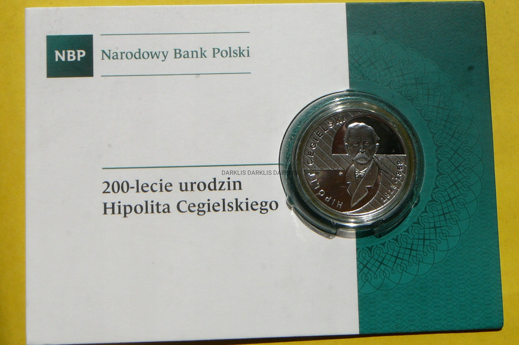 10 ZŁ POLSKA 2013 HIPOLIT CEGIELSKI +CERT darklis