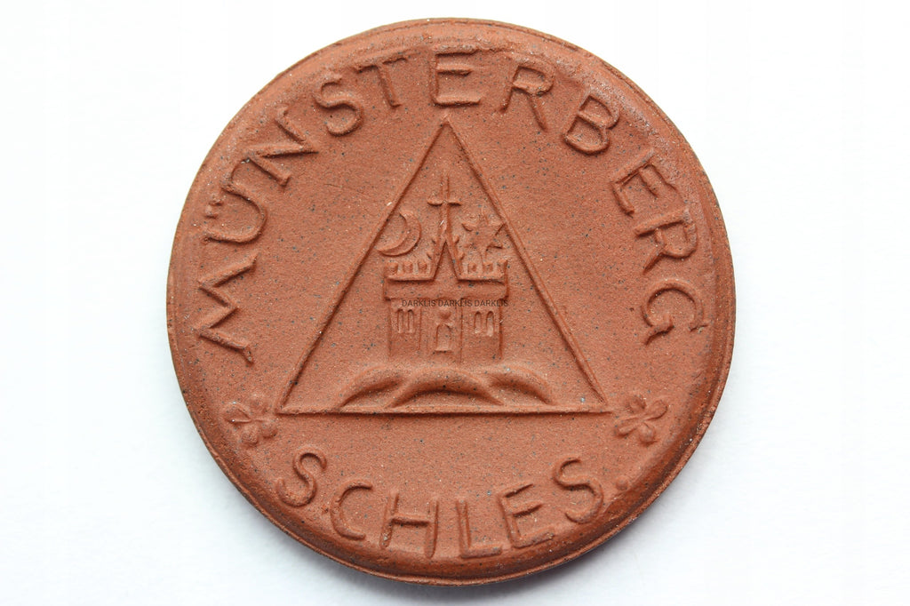 50 PFENNIG MUNSTERBERG ZIĘBICE 1921 - CERAMIKA