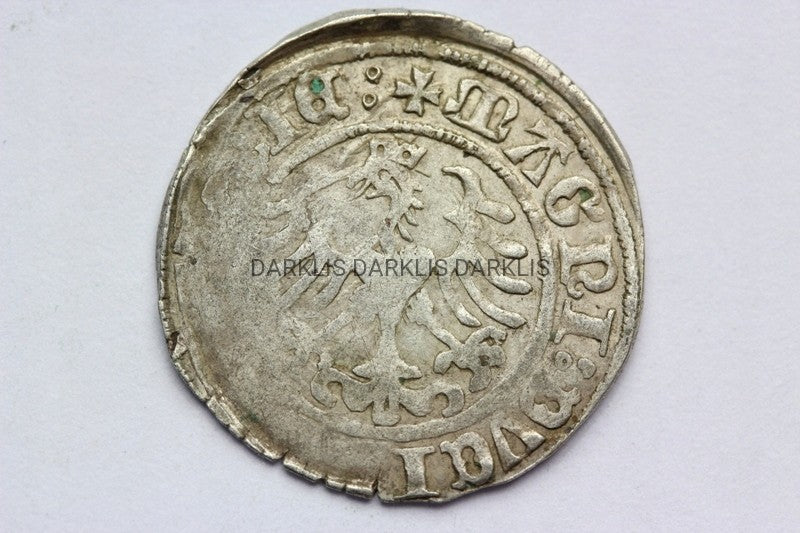 PÓŁGROSZ WILNO POLSKA 1509 ZYGMUNT I STARY STAN 3+